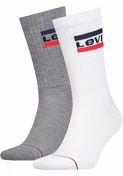 Levis Socken "LEVIS REGULAR CUT SPRTWR LOGO 2P", (Packung, 2 Paar, 2er Pack günstig online kaufen