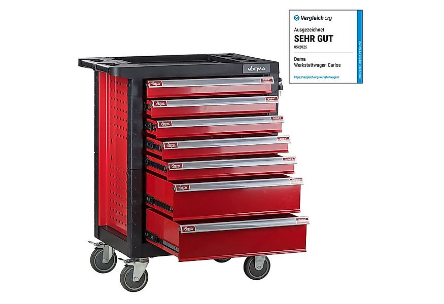 DEMA Werkzeugwagen / Werkstattwagen Carlos, 7 Schubladen, Leer (Vergleichss günstig online kaufen