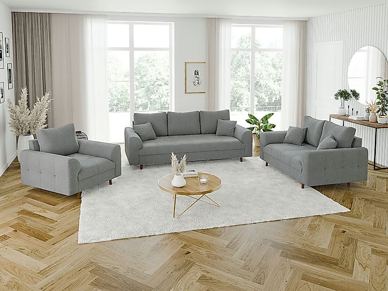 S-Style Möbel Polstergarnitur 3+2+1 Leif mit günstig online kaufen