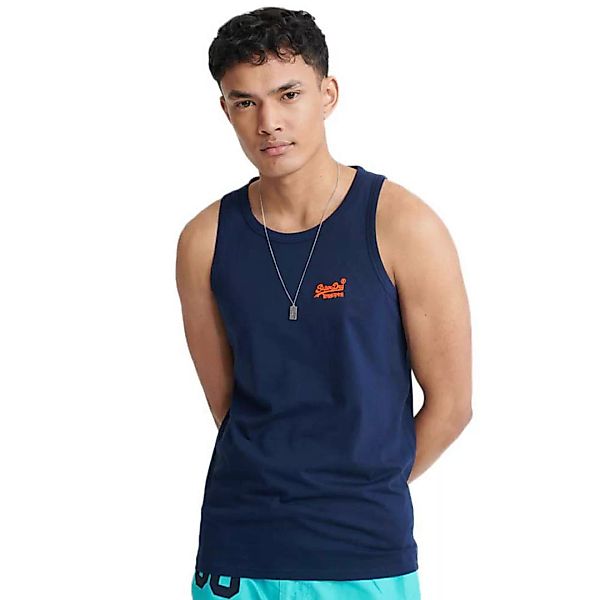 Superdry Orange Label Neon Lite Ärmelloses T-shirt XS Rich Navy günstig online kaufen