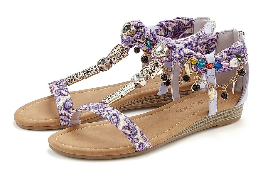 LASCANA Sommerschuh, Sandalette, Sandale mit Schmuckkettchen und Schmuckste günstig online kaufen
