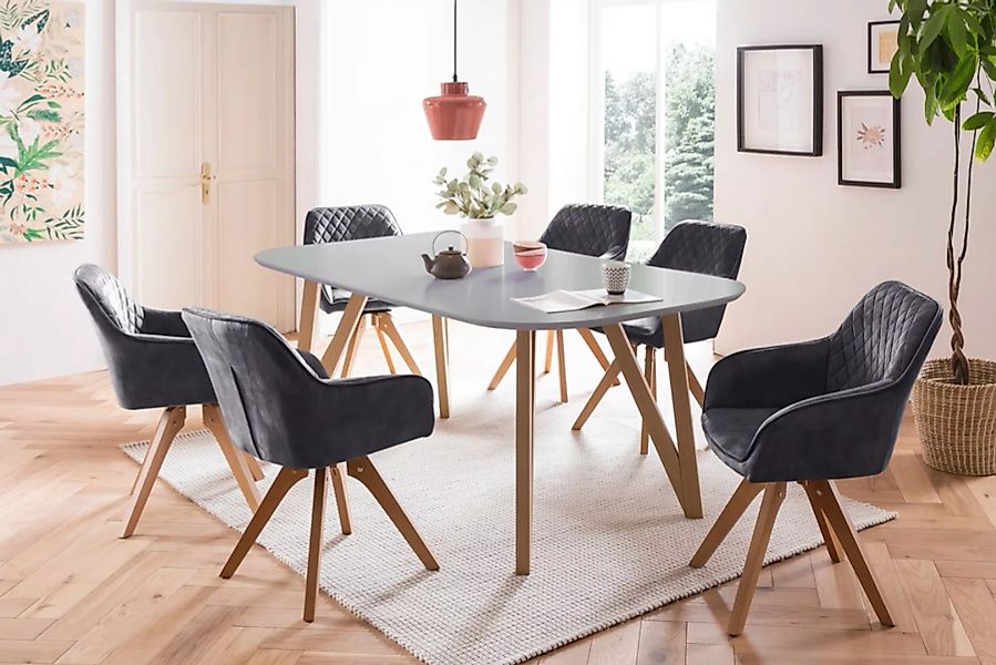 SalesFever Essgruppe, (5-tlg.), Tischbreite 180 cm, Stühle 180 drehbar, mit günstig online kaufen