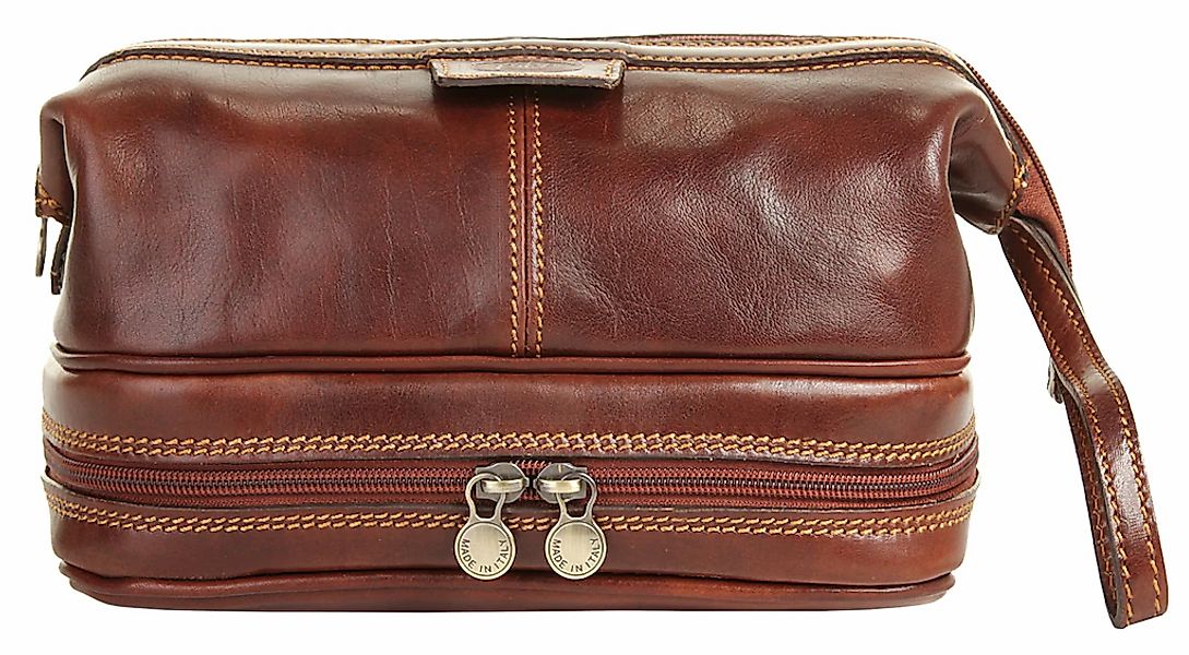 Piké Kulturbeutel echt Leder, Made in Italy günstig online kaufen