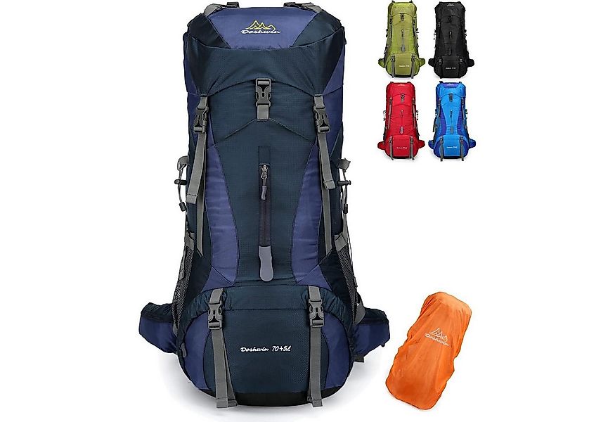 LuxusKollektion Trekkingrucksack Rucksack 70L Camping Trekking Wandern Reis günstig online kaufen
