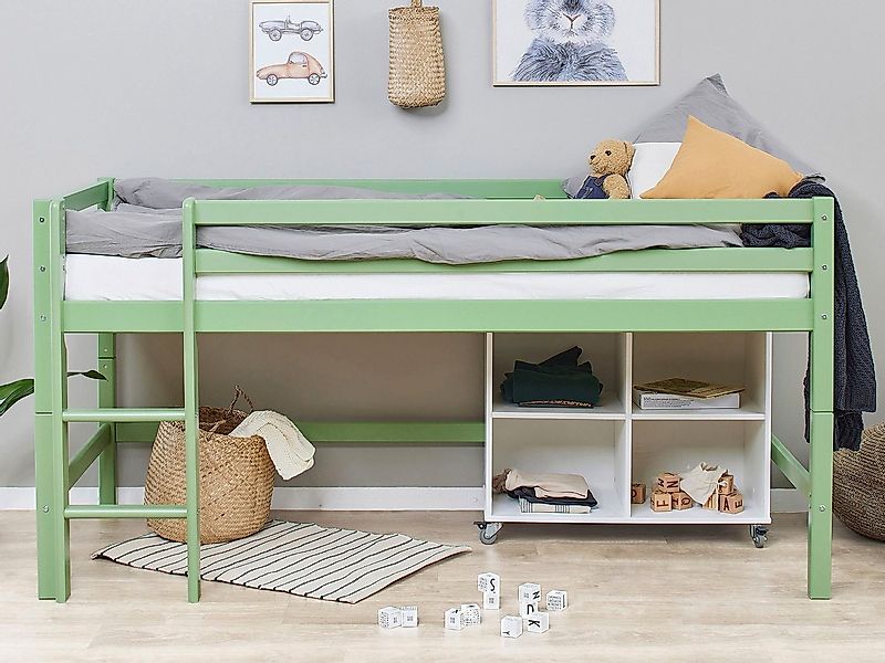 Hoppekids Hochbett "ECO Dream MY COLOR", 90x200, umbaubar in Einzelbett günstig online kaufen