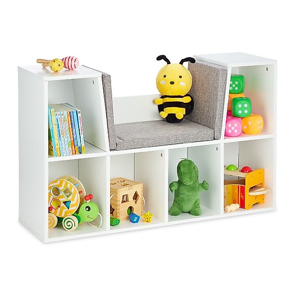 relaxdays Bücherregal mit Sitzkisse günstig online kaufen