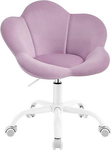 Woltu Schreibtischstuhl (1 St), ergonomisch, höhenverstellbar, Samt günstig online kaufen