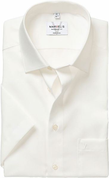 MARVELIS Kurzarmhemd, modern fit, Busnesshemd, New Kentkragen, bügelfrei günstig online kaufen