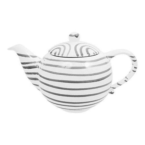 Gmundner Keramik Graugeflammt Teekanne glatt 1,5 L / h: 16,5 cm günstig online kaufen