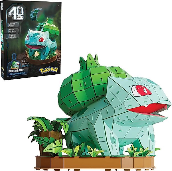 Spinmaster 3D-Puzzle 4D Build - Pokémon Bisasam - detailreicher 3D-Modellba günstig online kaufen
