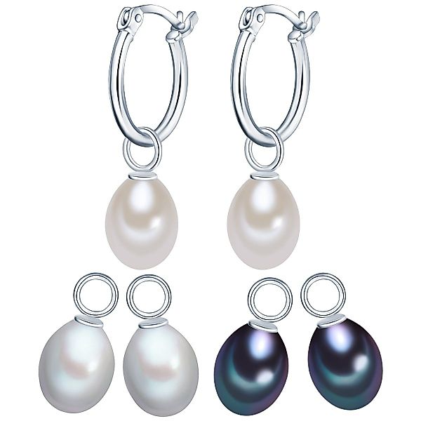 Valero Pearls Perlenohrringe silber, aus Süßwasser-Zuchtperlen günstig online kaufen