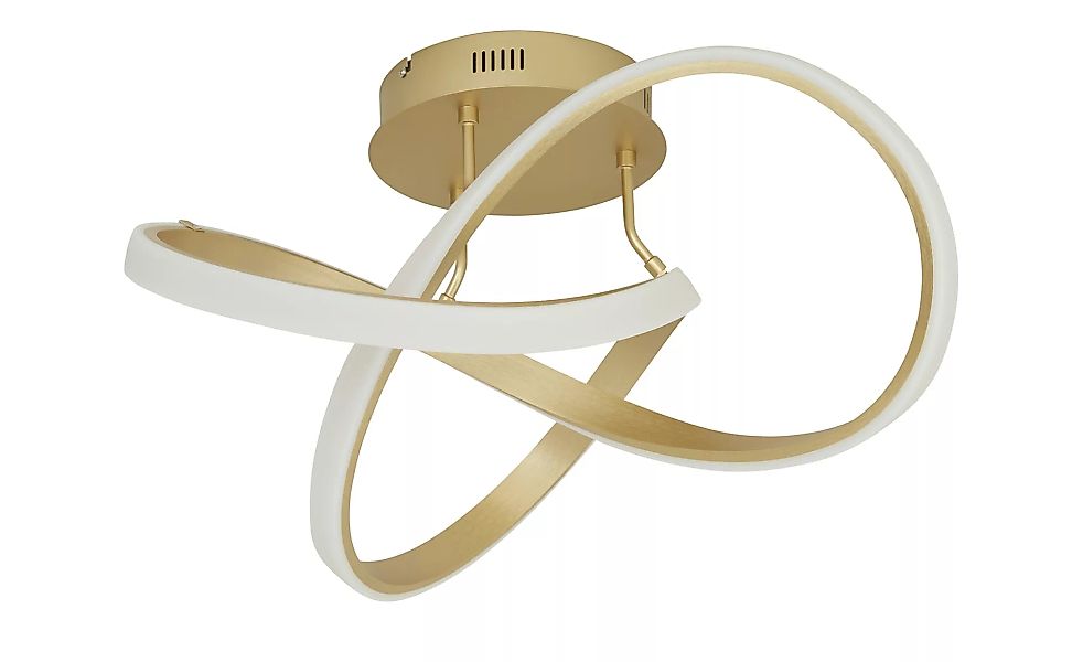 Wofi LED-Deckenleuchte, goldmatt, geschwungen - gold - 29 cm - Lampen & Leu günstig online kaufen