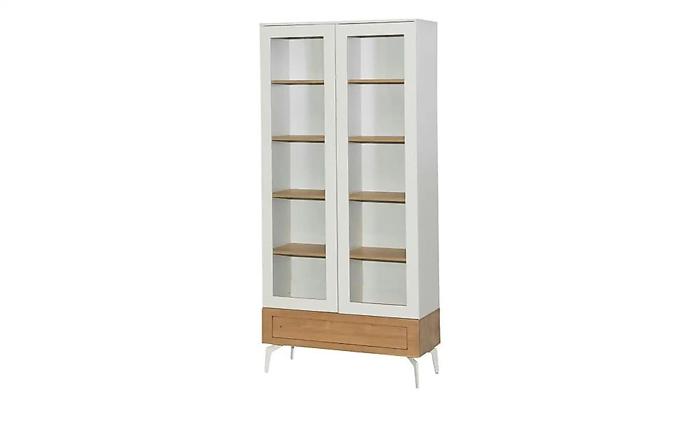 Vitrine  Enego ¦ beige ¦ Maße (cm): B: 90 H: 197 T: 40.0 Schränke > Vitrine günstig online kaufen