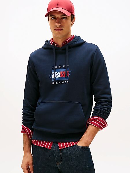 Tommy Hilfiger Kapuzensweatshirt "LINEAR FLAG GRAPHIC", Regular Fit, Hoodie günstig online kaufen