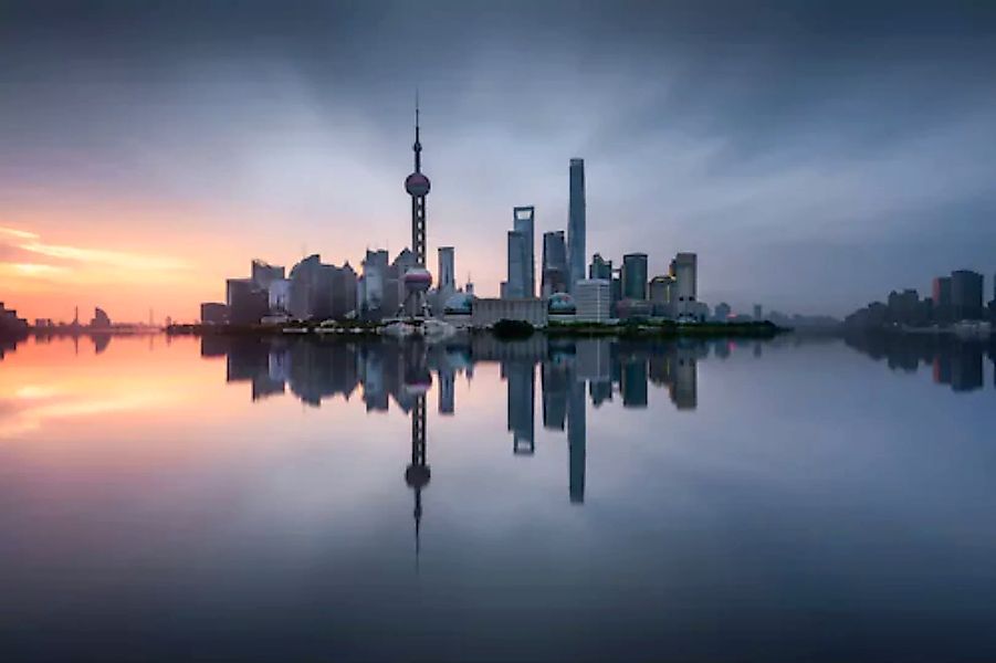 Papermoon Fototapete »Photo-Art JESUS M GARCIA, GUTEN MORGEN SHANGHAI« günstig online kaufen