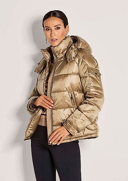 MADELEINE Outdoorjacke Elegante Steppjacke mit Glanzeffekt Stehkragen, abne günstig online kaufen