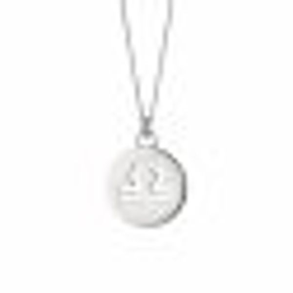 Halskette Waage Sternzeichen 925/- Sterling Silber rhodiniert günstig online kaufen