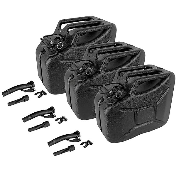 TRUTZHOLM 3x Kraftstoffkanister Metall 10 L Hammerschlag Kratzfest Mit Ausg günstig online kaufen