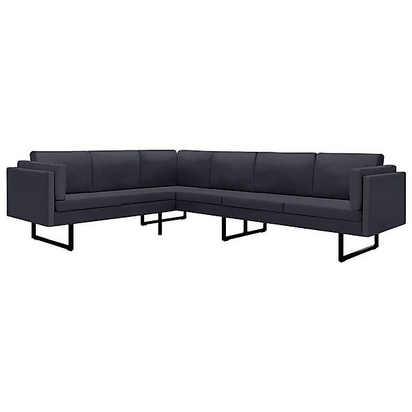 vidaXL Sofa Ecksofa Dunkelgrau Stoff günstig online kaufen