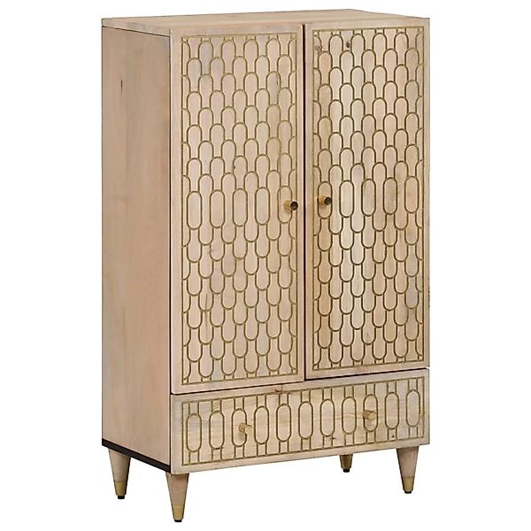 vidaXL Highboard 60x33x100 cm Massivholz Mango 358278 günstig online kaufen