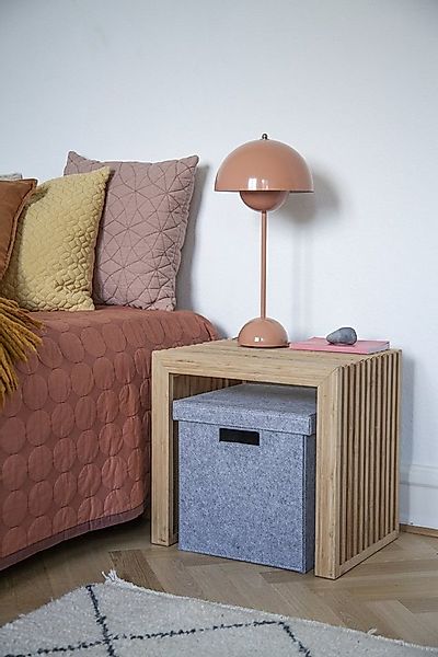 Cinas Hocker Rib, Klare Linienführung, ausgewogene Proportionen, pflegeleic günstig online kaufen