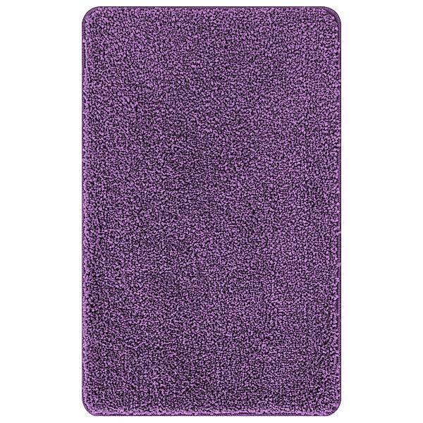 vidaXL Badematte 3-tlg. Badematten-Set Lila Polypropylen günstig online kaufen