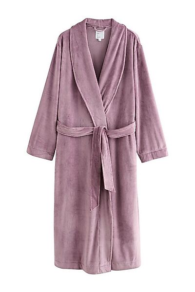 Next Damenbademantel Langer Morgenmantel mit Kordel, Polyester (recycelt), günstig online kaufen