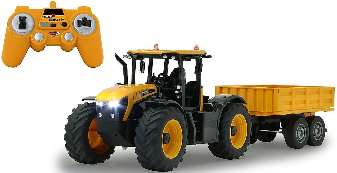 Jamara RC-Auto JCB Fastrac Traktor mit Kippanhänger 1:24 - 2,4 GHz, mit LED günstig online kaufen