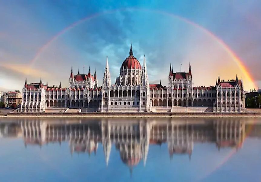 Papermoon Fototapete »Kathedrale mit Regenbogen« günstig online kaufen