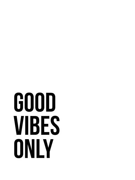 Poster / Leinwandbild - Good Vibes Only No5 günstig online kaufen