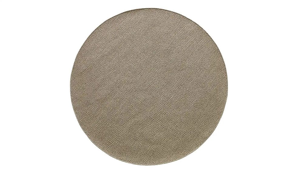 Handweb-Teppich  Skovde ¦ braun ¦ Wolle,Baumwolle Ø: 120 Teppiche > Naturte günstig online kaufen
