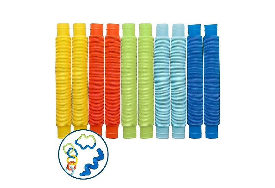 alldoro Fidget-Gadget Flexi Pop Tubes, 10 Stretch-Röhren Ø 3 cm, ausziehbar günstig online kaufen