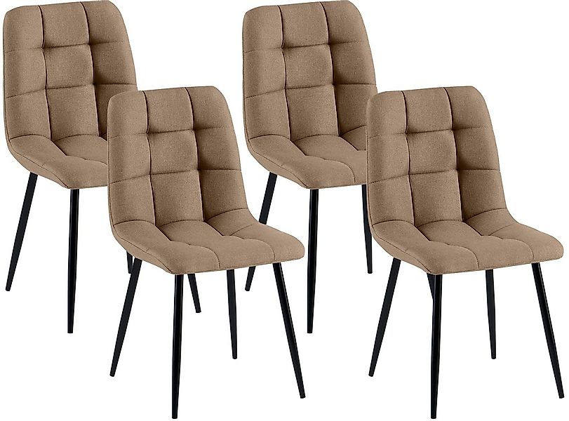 CLP Esszimmerstuhl Antibes (4er Set, 4 St), mit Stoffbezug, bis 150 kg günstig online kaufen