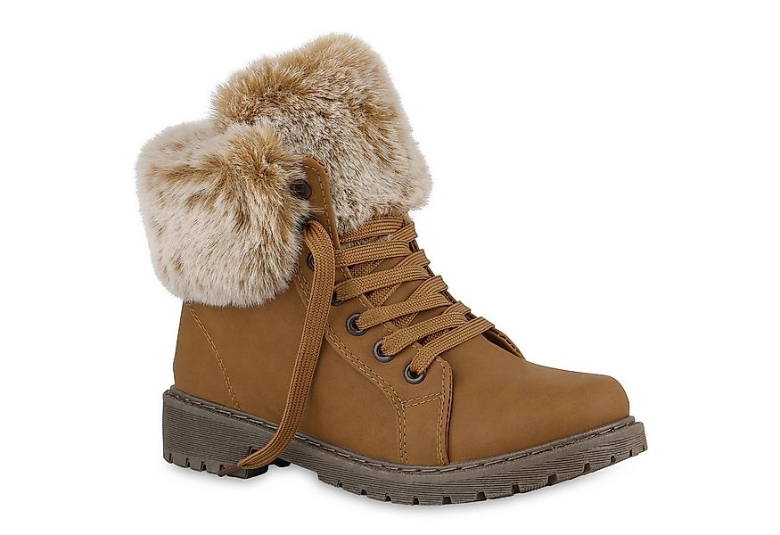 VAN HILL 840850 Stiefelette Damen Warm Gefütterte Worker Boots Stiefeletten günstig online kaufen