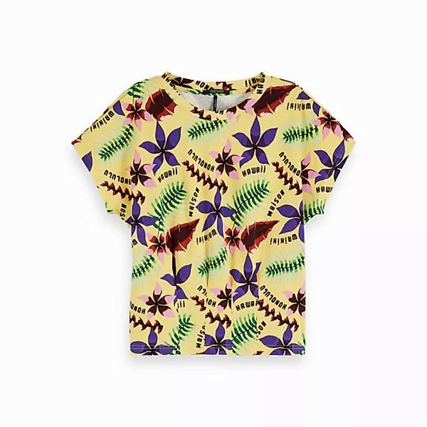 Maison Scotch T-Shirt Maison Scotch Damen T-Shirt Top In Mercerized Jersey günstig online kaufen