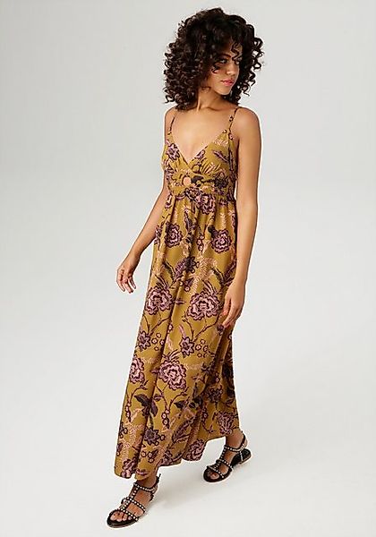 Aniston CASUAL Sommerkleid mit farbharmonischen, großflächigen Blumendruck günstig online kaufen