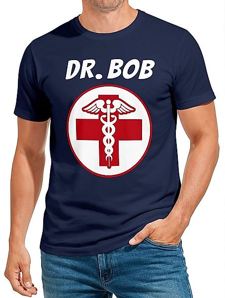 MoonWorks Print-Shirt Herren T-Shirt Fasching Karneval Arzt Dr Bob Kostüm F günstig online kaufen