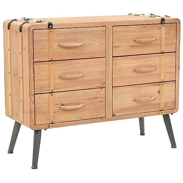 vidaXL Fächerschrank Schubladenkommode Massivholz Tanne 91x35x73 cm günstig online kaufen