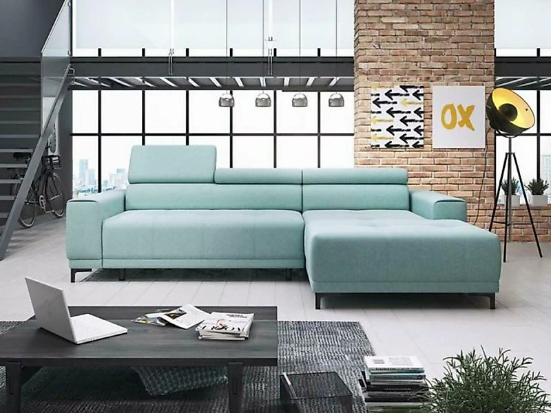JVmoebel Ecksofa, Designer Stoff L Form Couch Wohnlandschaft Ecksofa Sofa M günstig online kaufen