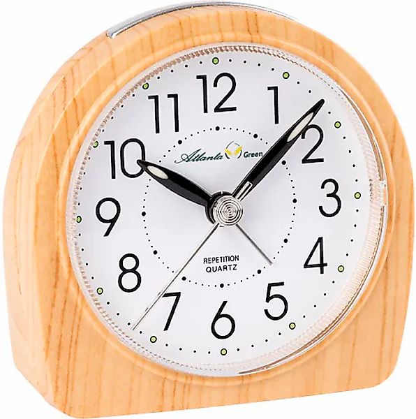 Atlanta Quarzwecker Green, 2507/30 Holzoptik, schleichende günstig online kaufen