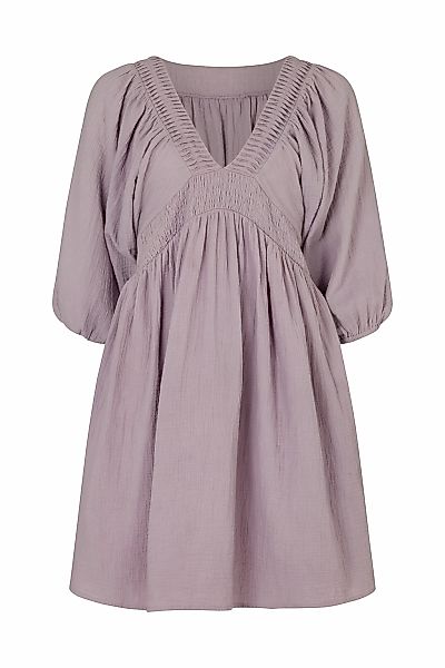 RAFFYA Midikleid "Soipoi Ruched V-Neck Midi Dress Damen" günstig online kaufen