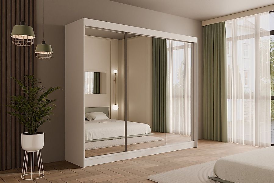 ALTDECOR Schiebetürenschrank AMOHA (Kleiderschrank Garderobenschrank mit vi günstig online kaufen