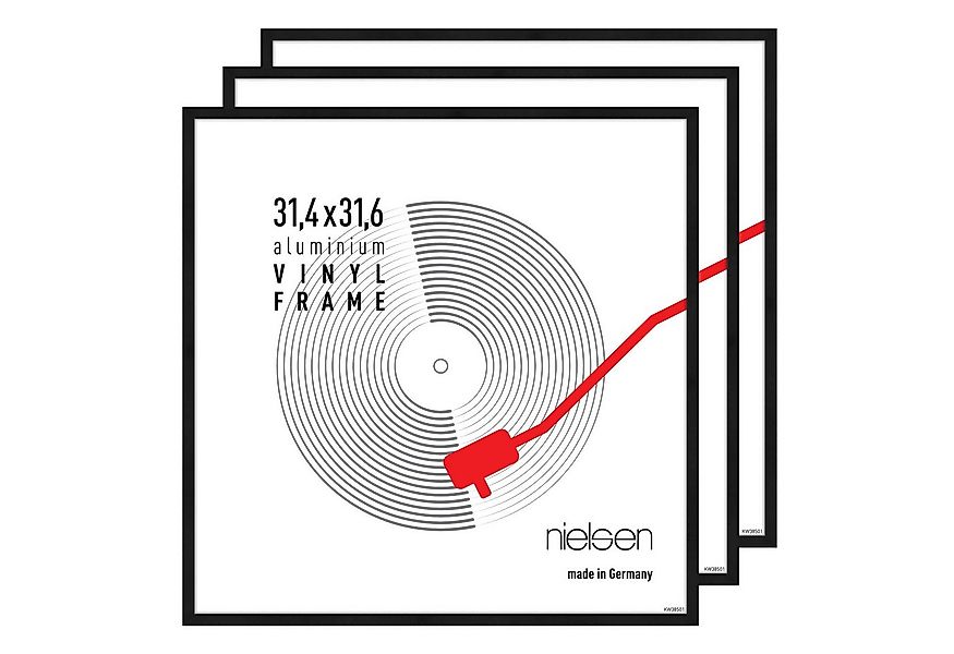 nielsen Bilderrahmen Vinyl- Schallplattenrahmen Aluminium, (3 St) günstig online kaufen