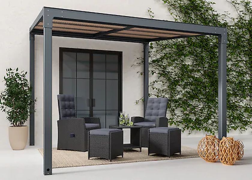 KONIFERA Anbaupavillon »Anguilla« Schiebedach, in 292 cm und 392 cm Breite, günstig online kaufen