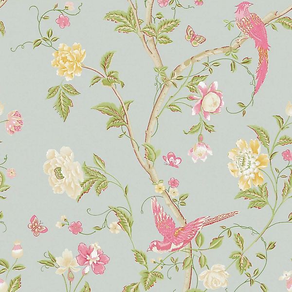 LAURA ASHLEY Vliestapete Summer Palace, gemustert, günstig online kaufen