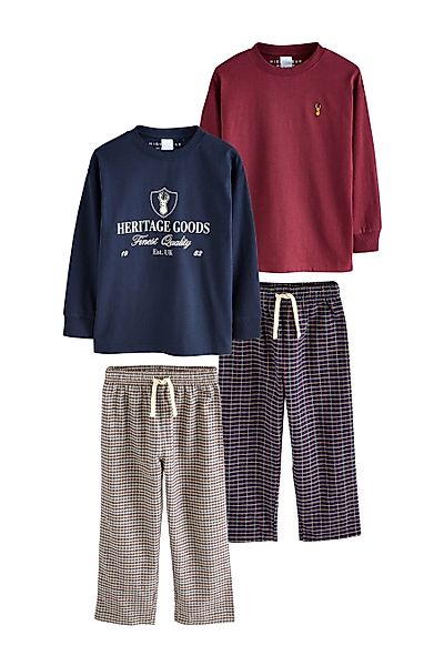 Next Pyjama Karierte Pyjamas aus Webstoff günstig online kaufen