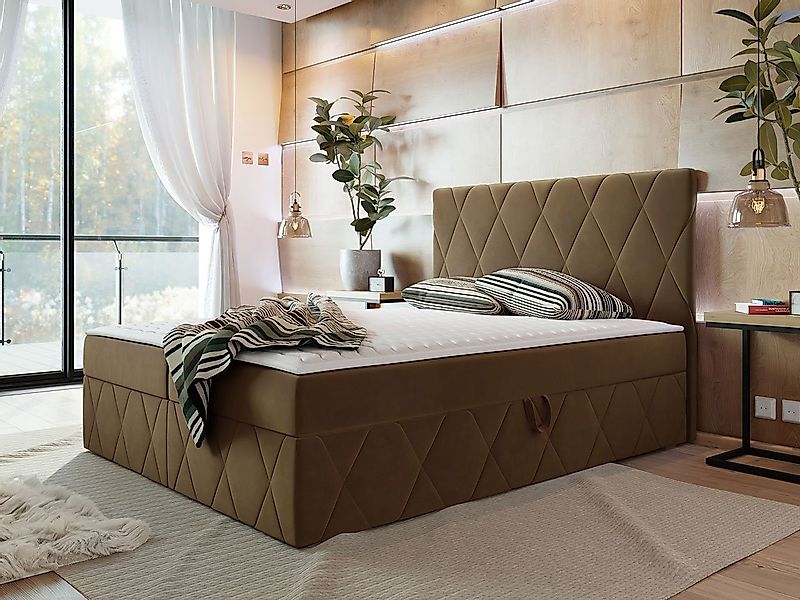 MIRJAN24 Boxspringbett Simoti (mit Hauptmatratze, Topper), 140, 160, 180 / günstig online kaufen