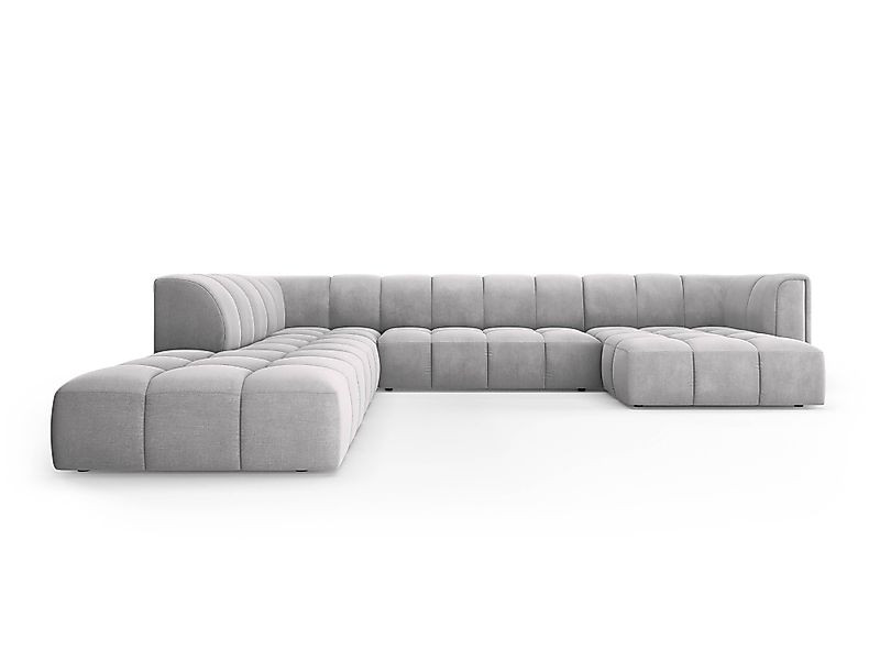 Milo Casa | Panorama-Ecksofa Francesca Chenille links 7-Sitzer günstig online kaufen