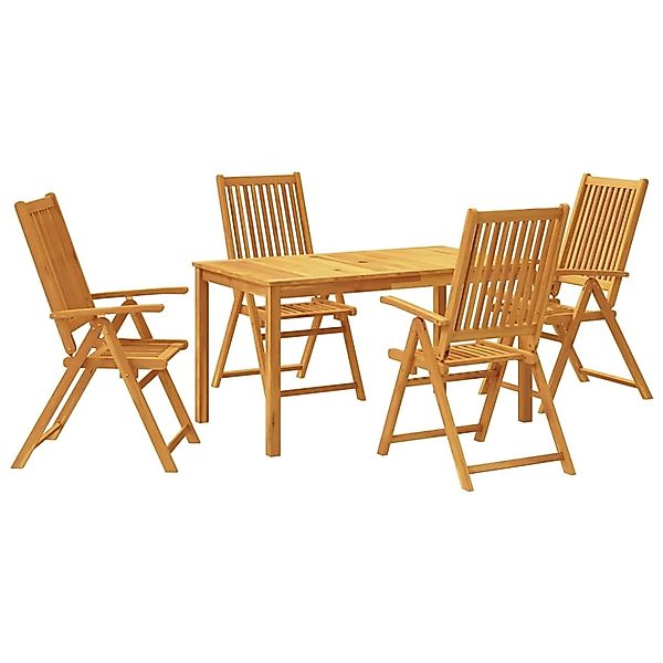 vidaXL 5-Tlg Garten-Essgruppe Massivholz Akazie 3295257 günstig online kaufen