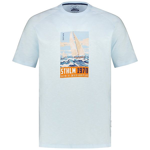 Hajo T-Shirt mit Motiv-Print Farbe hellblau Größe: 3XL günstig online kaufen